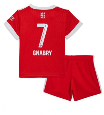 Bayern Munich Serge Gnabry #7 Hjemmedraktsett Barn 2022-23 Kortermet (+ Korte bukser)